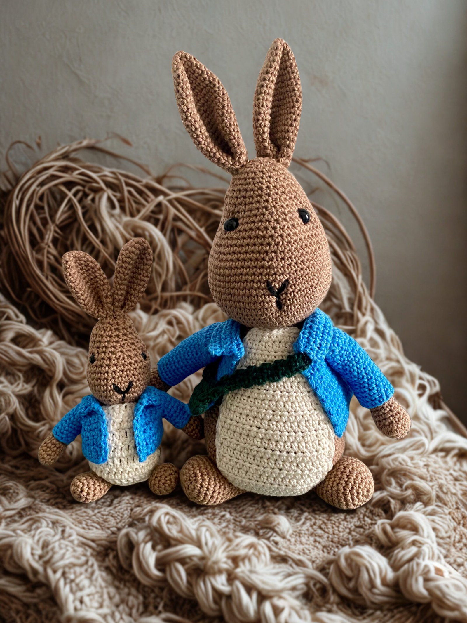 Pierre lapin crochet personnalisé fait main