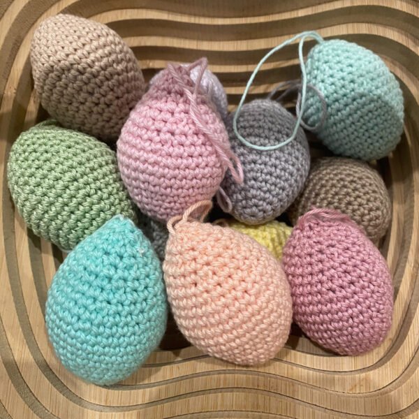 Lot 10 Oeuf de pâques crochet personnalisé fait main