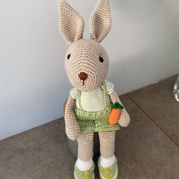 Lapin de pâques crochet personnalisé fait main