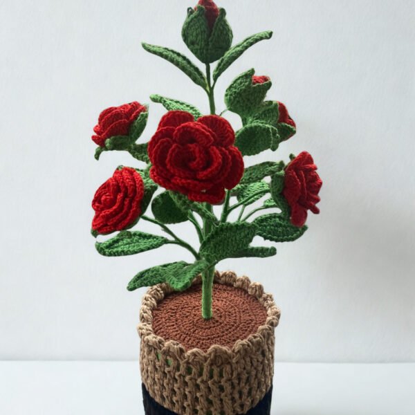 pot de fleur crochet