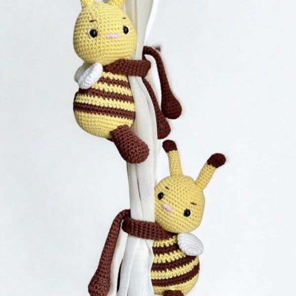 Attache rideaux abeille crochet personnalisé fait main